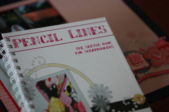 scrapbooking sketch idea book from Pencil Lines