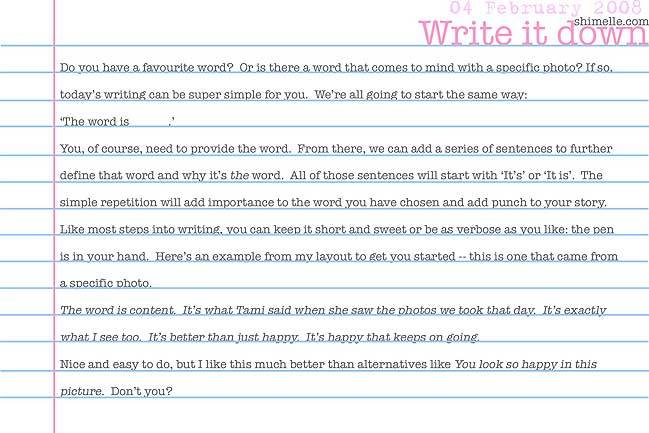 free write it down online journalling prompt
