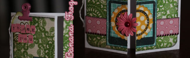 handmade stamped thank you card