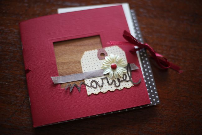 mini scrapbook cover