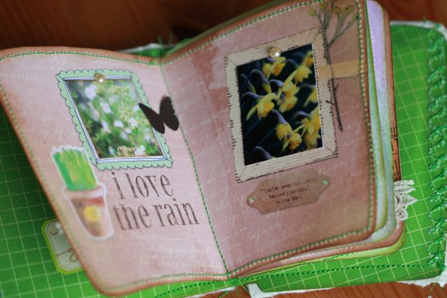 scrapbook made from a coffee cup