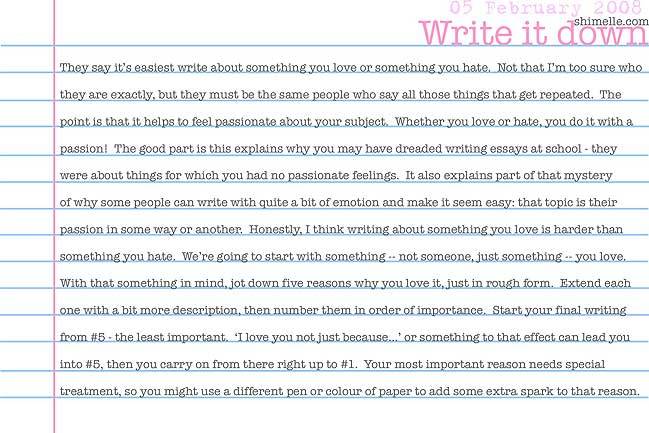 free write it down online journalling prompt