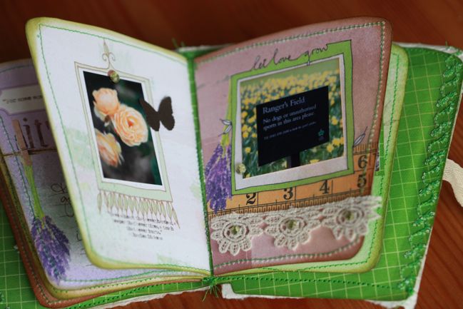 scrapbook made from a coffee cup