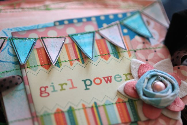 stamped bunting banners