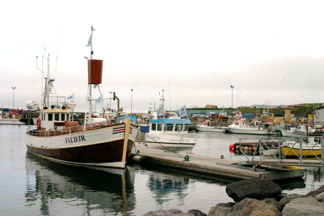 boats in husavik, iceland