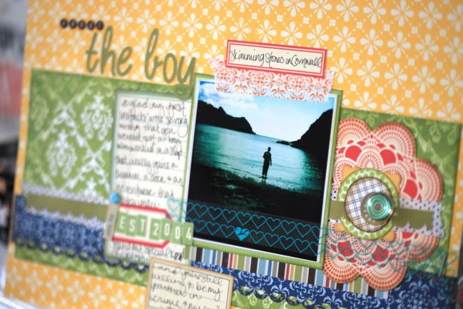 scrapbook page with Hipstamatic photo scrapbook page with Hipstamatic photo