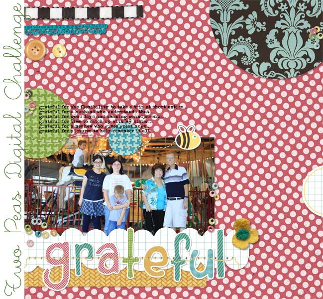 digital scrapbook page