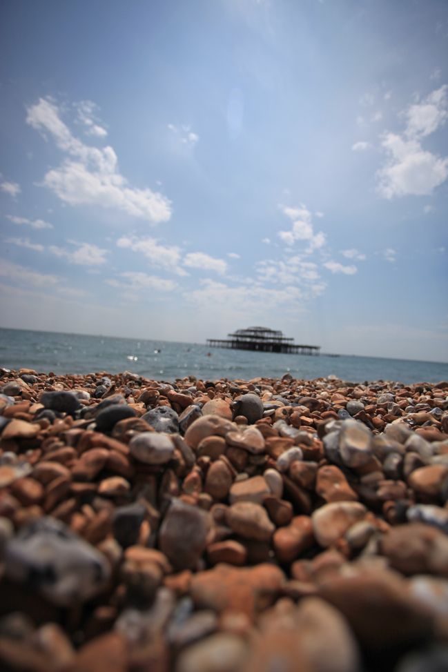 brighton beach close up