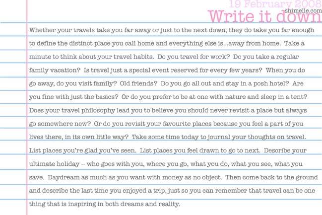 free write it down online journalling prompt