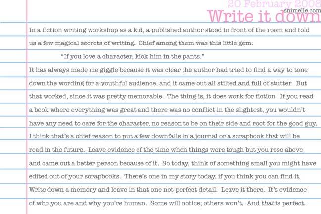 free write it down online journalling prompt