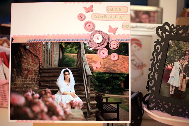 wedding scrapbook page