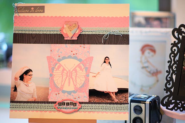 wedding scrapbook page