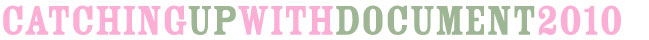 Catching up with Document:2010 scrapbooking - part one