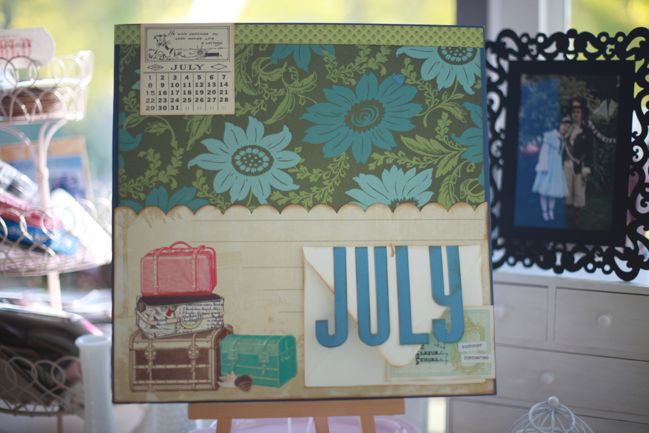 scrapbook page :: July Document:2010