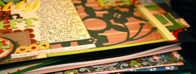 scrapbook pages for online scrapbooking class