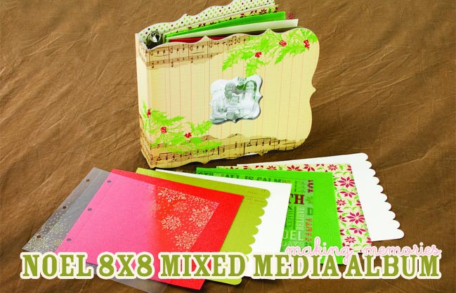 Noel mixed media 8x8 album by Making Memories