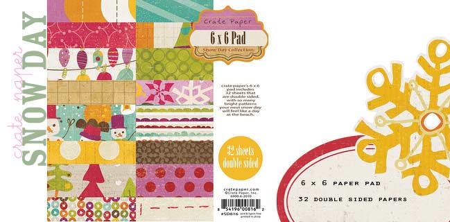 Crate Paper Snowy Days scrapbooking supplies for Journal your Christmas