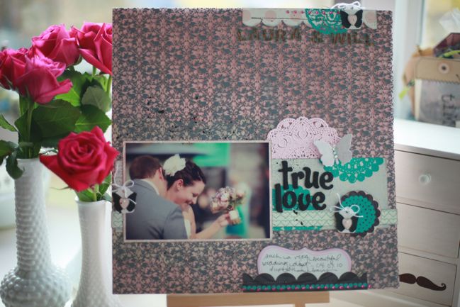 scrapbook page with Hambly Screenprints