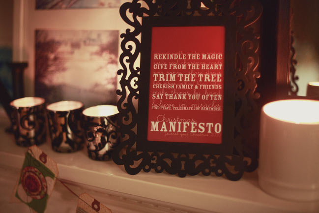 Christmas Manifesto Printable