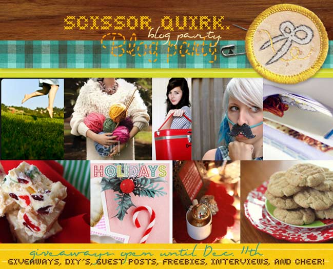 Scissor Quirk Blog party + giveaways