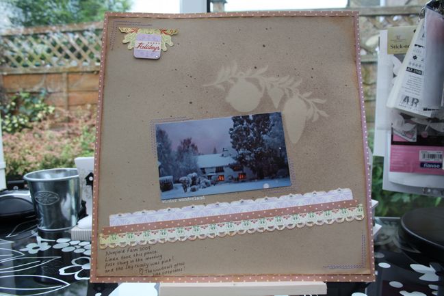 scrapbook pages with tattered angels glimmer mists