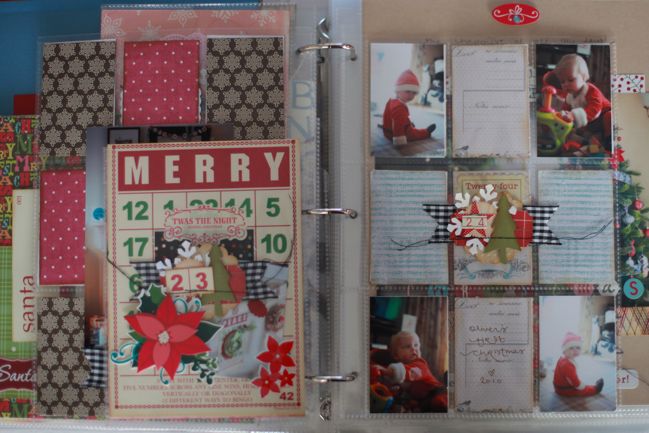 christmas journal scrapbook pages