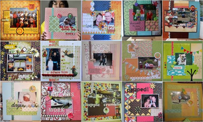 scrapbook page ideas from sketch 1