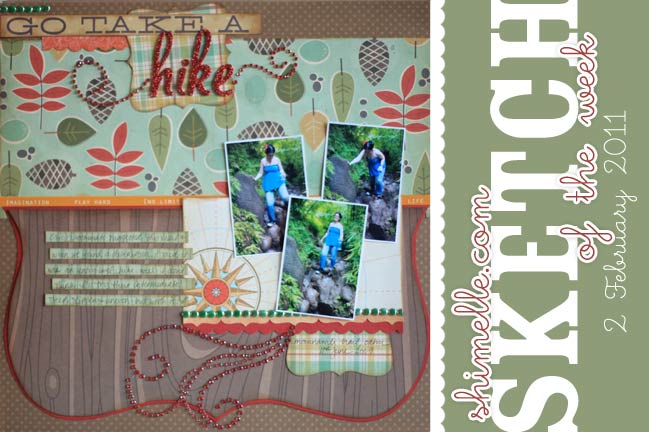 scrapbook sketch and scrapbook page ideas