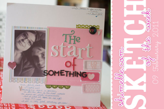 scrapbooking sketch of the week