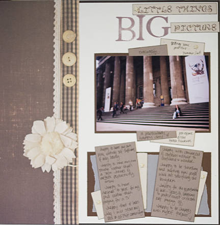big picture layout with...Brown