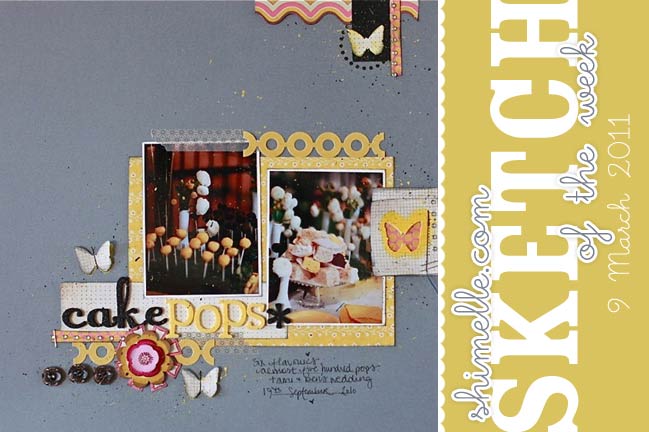 scrapbooking sketch and scrapbook page ideas