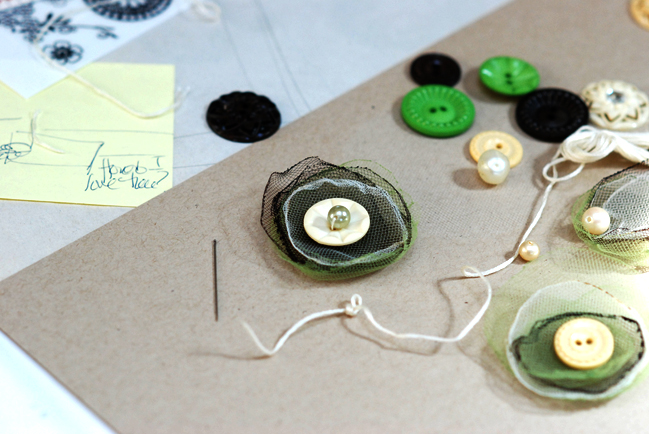 tulle flower headband tutorial