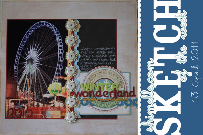 scrapbooking sketch and page ideas