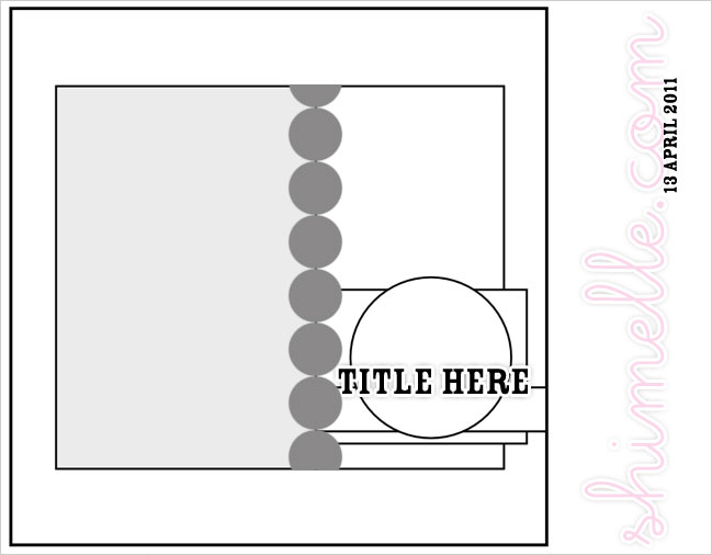 scrapbooking sketch and page ideas
