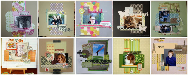 scrapbooking sketch and page ideas