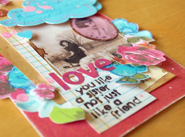 scrapbooking with sweetly smitten from sassafras