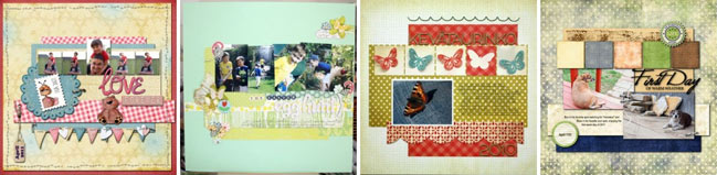 scrapbooking sketch and page ideas