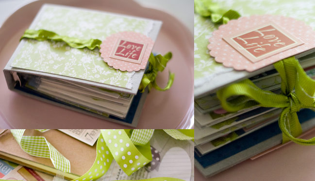 scrapbook mini album