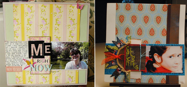 scrapbooking sketch and page ideas