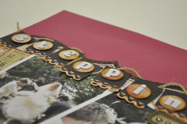 scrapbooking pages with punches