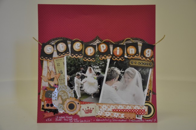 scrapbooking pages with punches