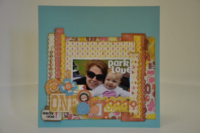 scrapbooking pages with punches