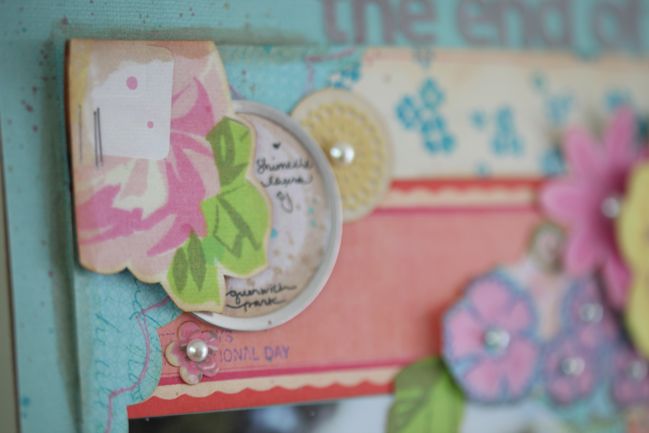 scrapbook page with Sassafras Sweetly Smitten