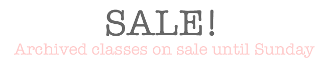 Scrapbooking classes on sale