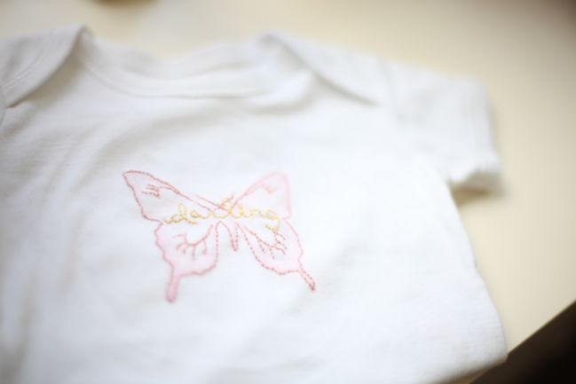 embroidered onesie