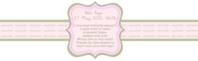 Scrapbook giveaway winner