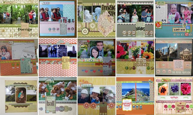 scrapbooking sketch and page ideas