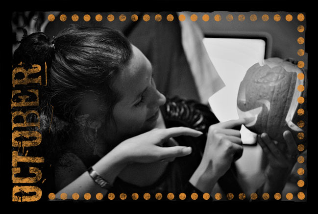 scrapbookers + pumpkins = fun