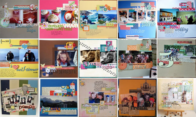 scrapbooking sketch and page ideas