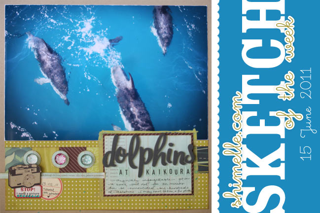 scrapbooking sketch and page ideas